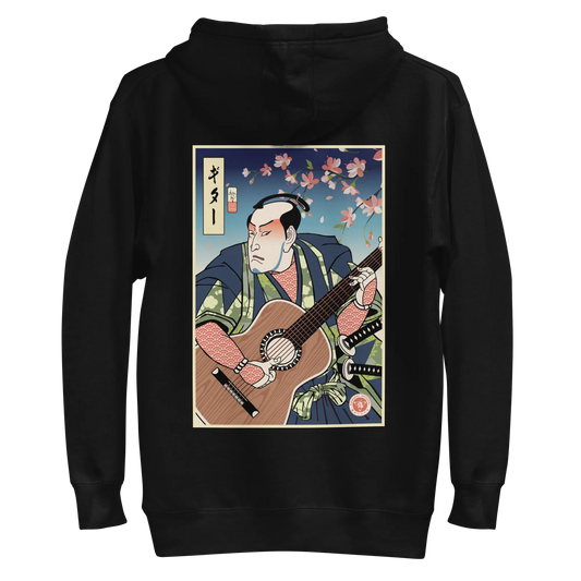 Samurai Guitar Player 2 Music Ukiyo-e Unisex Hoodie