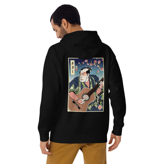 Samurai Guitar Player 2 Music Ukiyo-e Unisex Hoodie