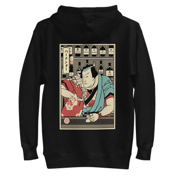 Samurai Bartender Wine Ukiyo-e Unisex Hoodie