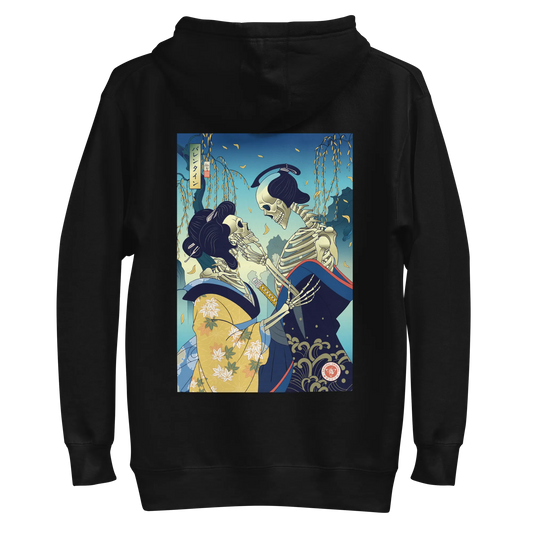 Skeleton Samurai & Geisha Gift For Valentine Unisex Hoodie