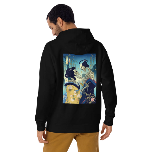 Skeleton Samurai & Geisha Gift For Valentine Unisex Hoodie