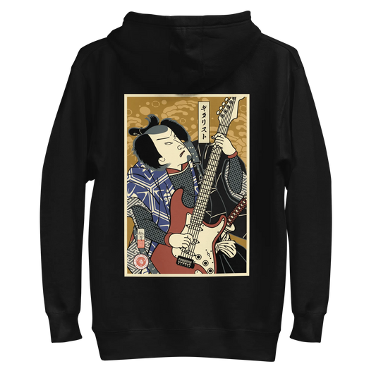 Samurai Electric Guitar Guitarist Music Ukiyo-e Unisex Hoodie