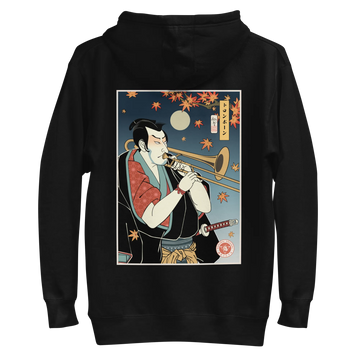 Trombone Samurai Music Ukiyo-e Unisex Hoodie