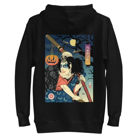 Halloween Samurai Joker Ukiyo-e Unisex Hoodie