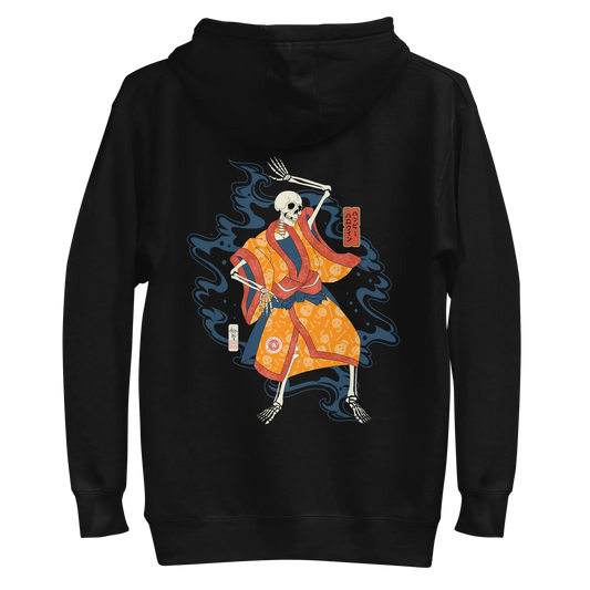 Halloween Dancing Skeletons Ukiyo-e Unisex Hoodie