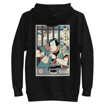 Samurai Barista Coffee Ukiyo-e Unisex Hoodie