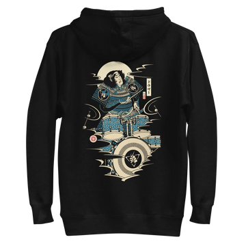 Samurai Drummer 6 Percussion Music Ukiyo-e Unisex Hoodie