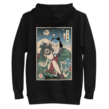 Samurai Photographer 5 Camera Ukiyo-e Unisex Hoodie