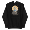 Cat Playing Guitar Japanese Ukiyo-e Unisex Hoodie 2 - Black / S