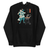 Samurai Beer and BBQ Japanese Ukiyo-e Unisex Hoodie - Black / S