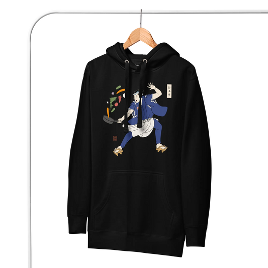 Samurai Chef Japanese Ukiyo-e Unisex Hoodie - Samurai Original