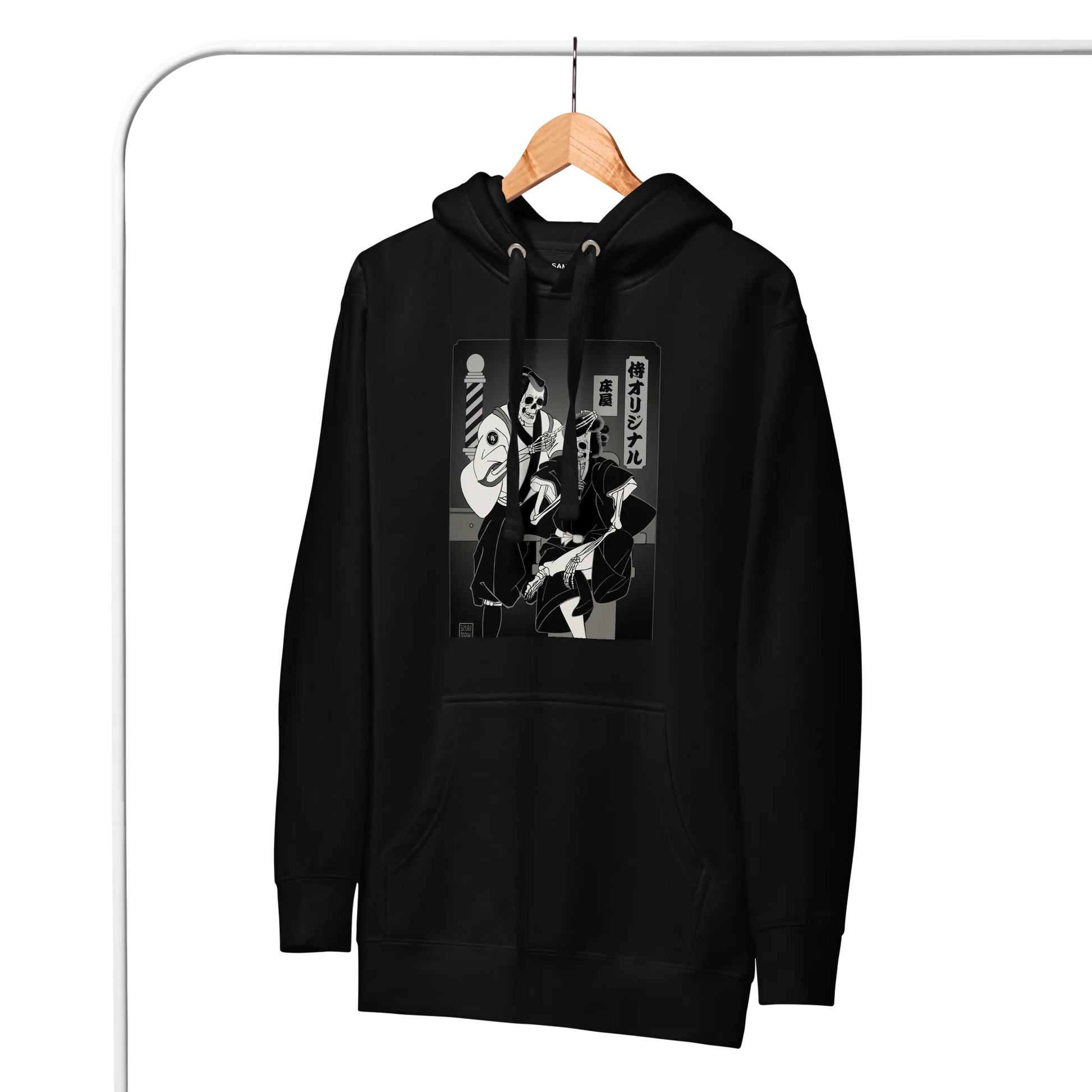 Samurai Barber Japanese Ukiyo-e Unisex Hoodie - Samurai Original