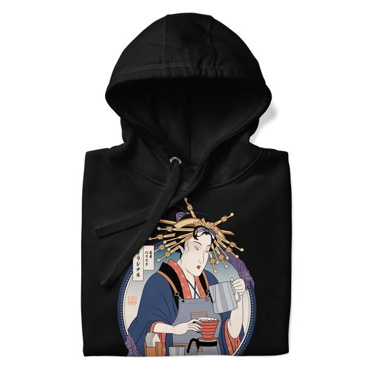 Geisha Barista Ukiyo-e Unisex Hoodie -