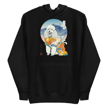 Poodle Dog Japanese Ukiyo-e Unisex Hoodie - Samurai Original