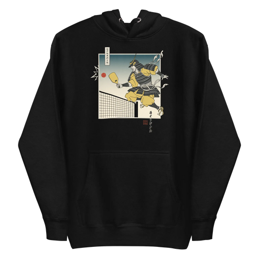 Samurai Pickleball Japanese Ukiyo-e Unisex Hoodie 3