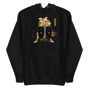 Samurai Playing the Conga Drums Ukiyo-e Unisex Hoodie