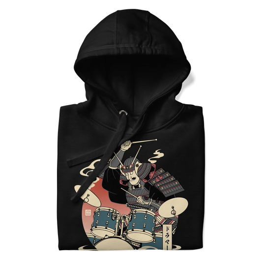 Samurai Drummer Japamese Ukiyo-e Unisex Hoodie