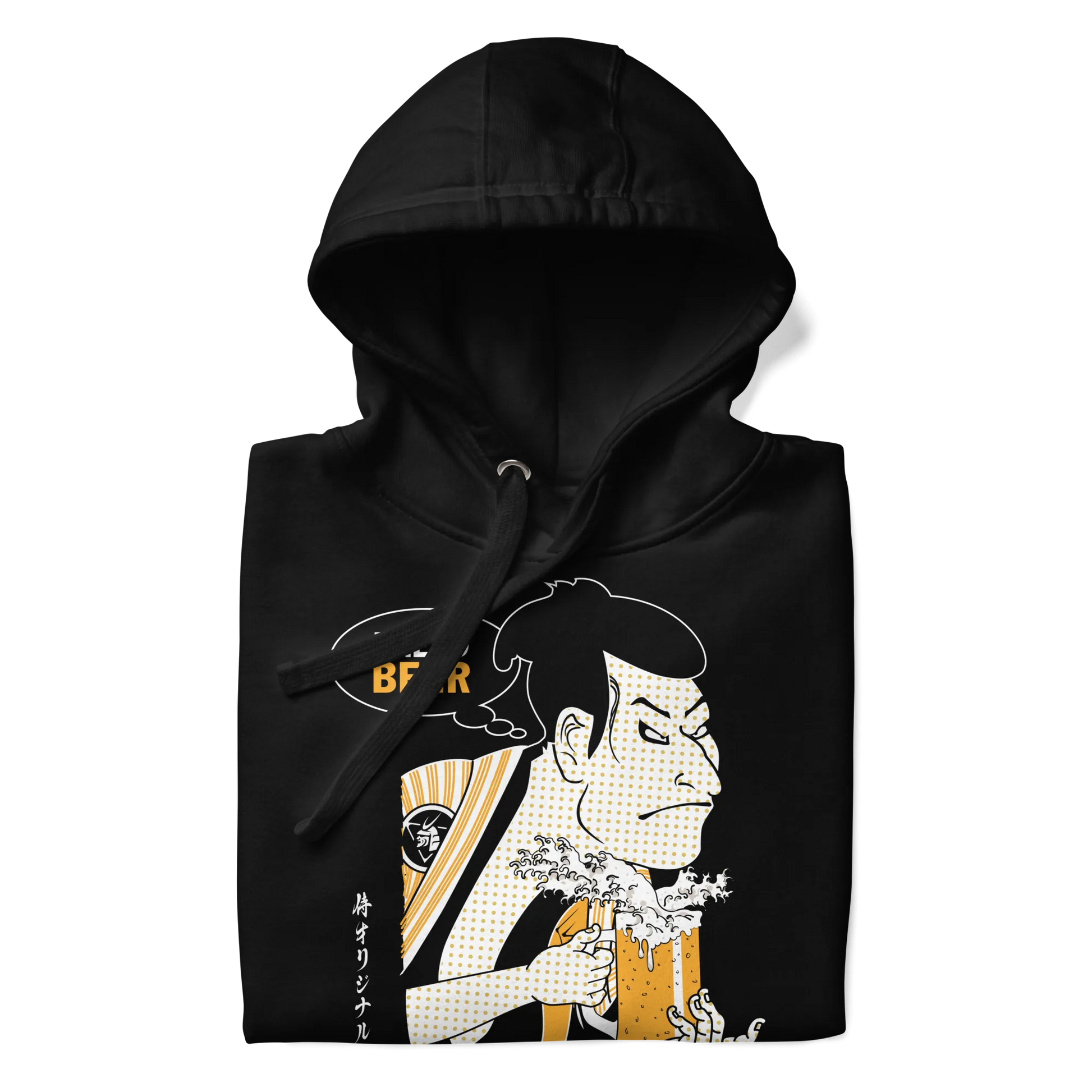 Samurai and Beer I Need Beer Japanese Ukiyo-e Unisex Hoodie - Samurai Original