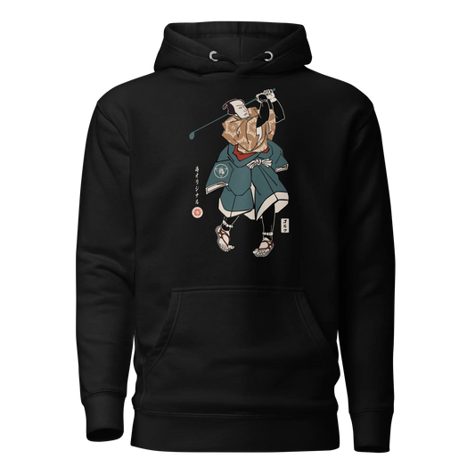 Samurai Golf Player Ukiyo-e Unisex Hoodie