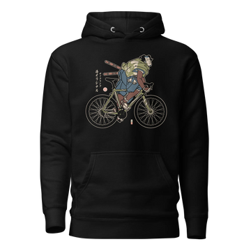 Samurai Bicycle Race Sport Ukiyo-e Unisex Hoodie