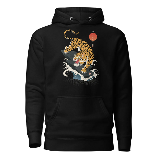 Tiger Japanese Ukiyo-e Unisex Hoodie