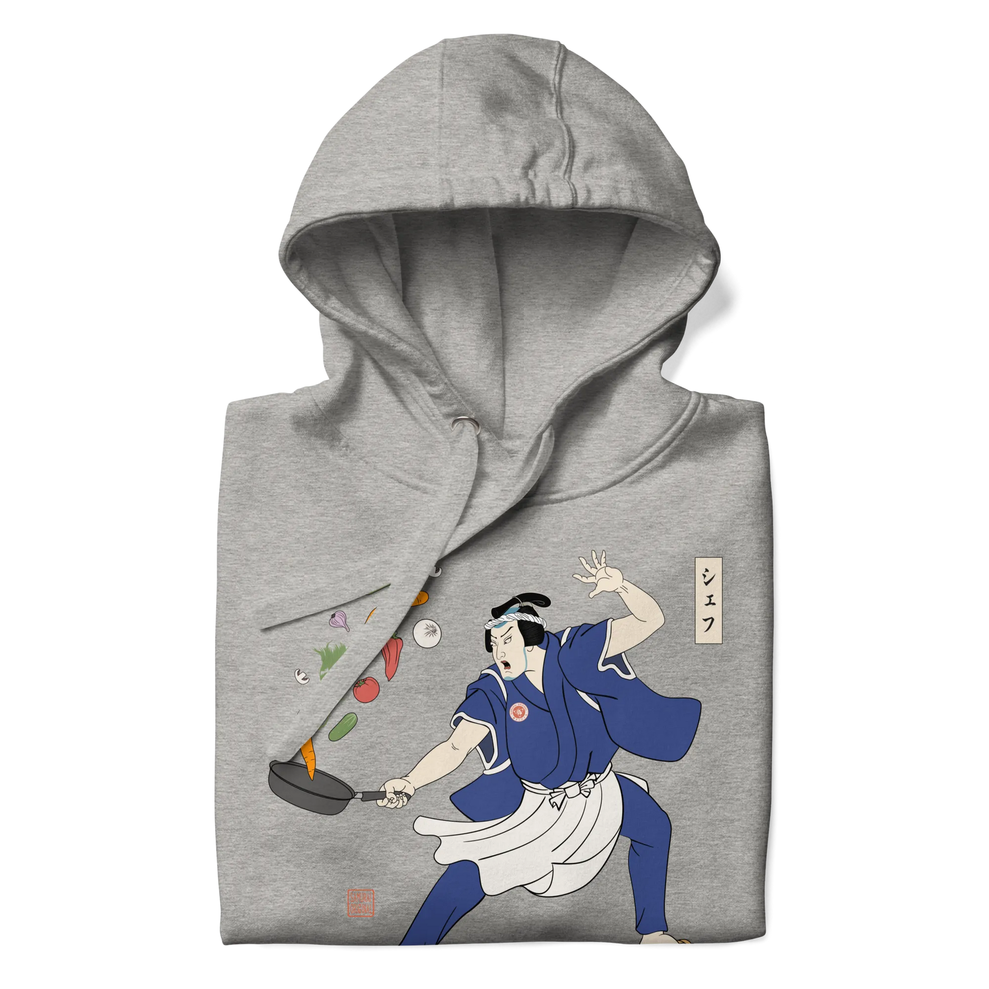 Samurai Chef Japanese Ukiyo-e Unisex Hoodie - Samurai Original