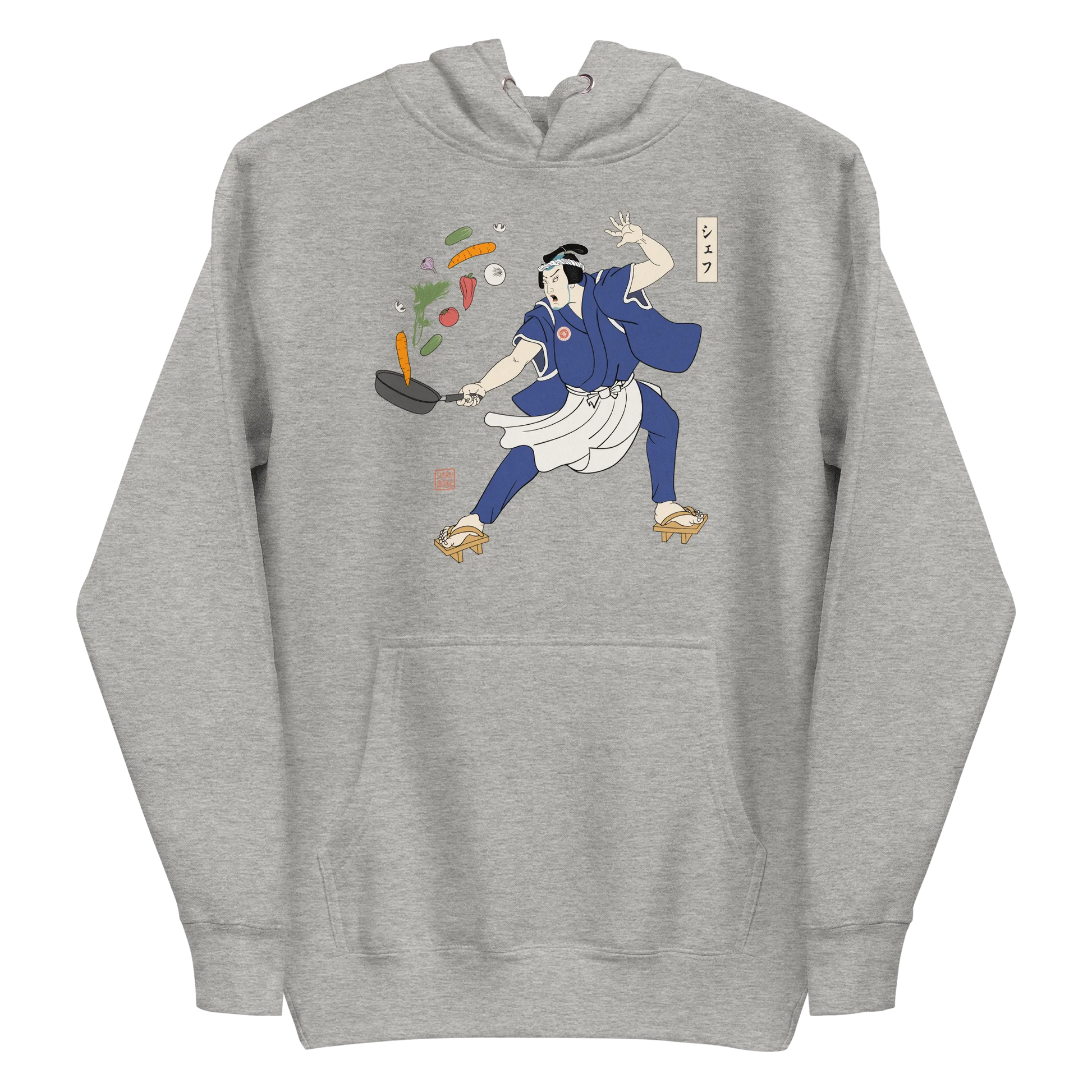 Samurai Chef Japanese Ukiyo-e Unisex Hoodie - Samurai Original