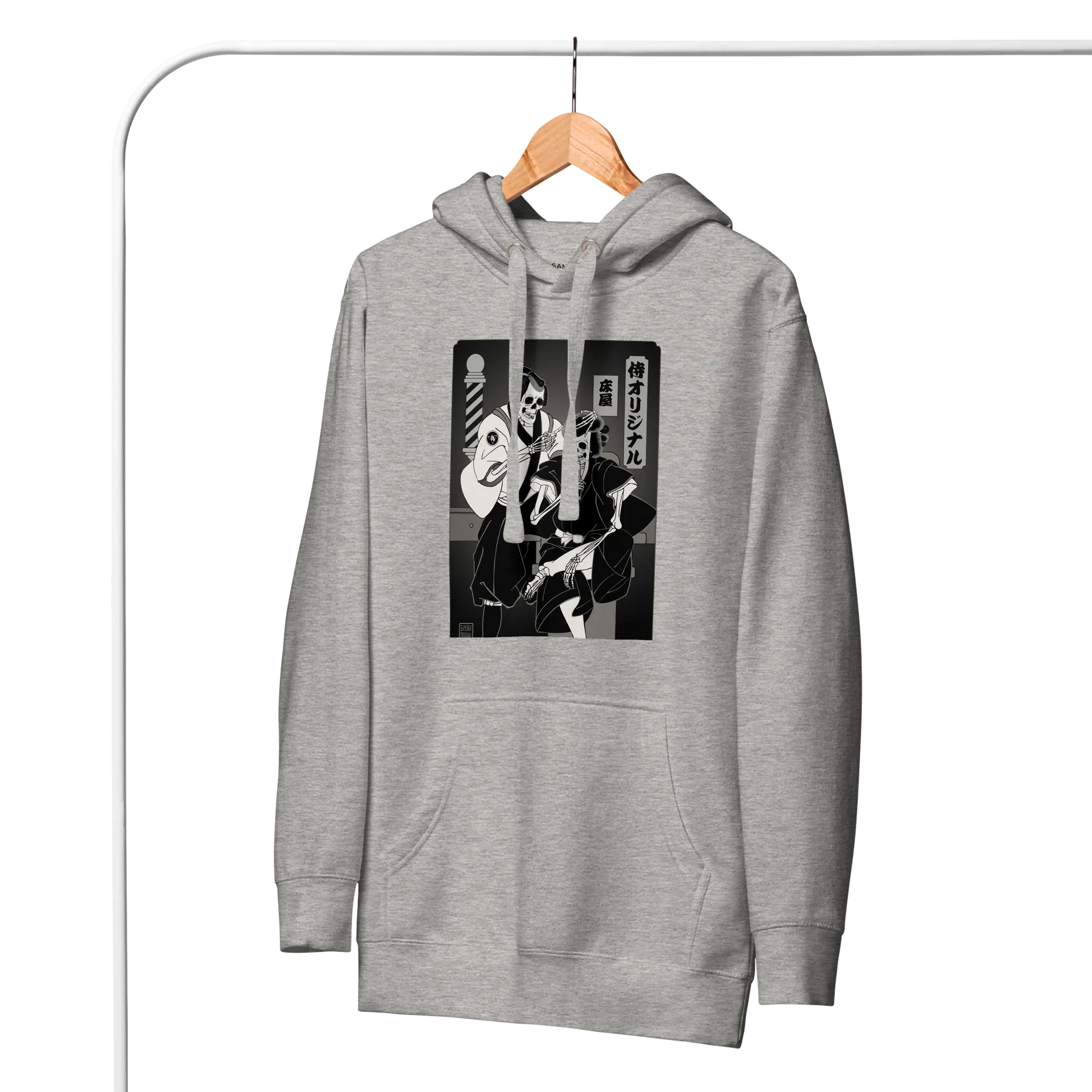 Samurai Barber Japanese Ukiyo-e Unisex Hoodie - Samurai Original