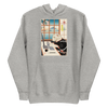 Cat Programmer Ukiyo-e Unisex Hoodie - Carbon Grey / S