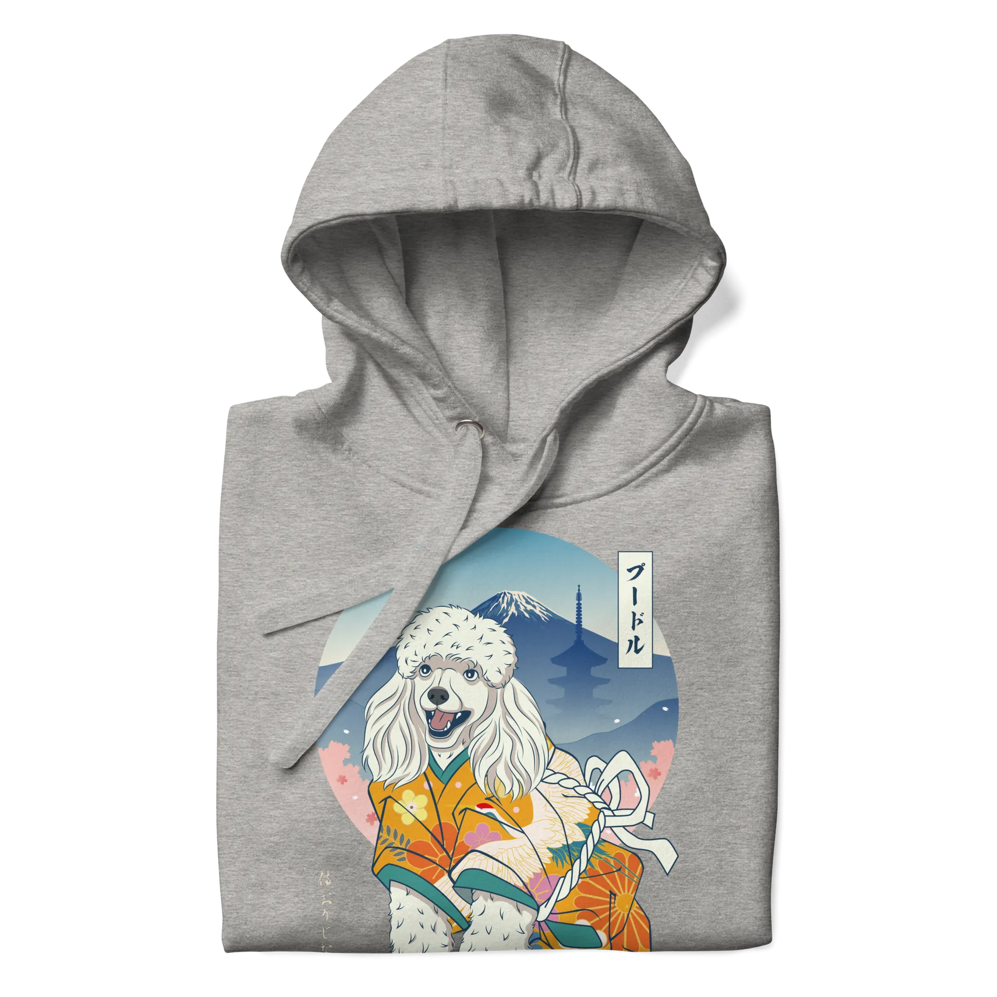 Poodle Dog Japanese Ukiyo-e Unisex Hoodie - Samurai Original