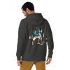 Samurai Play Curling Ukiyo-e Unisex Hoodie