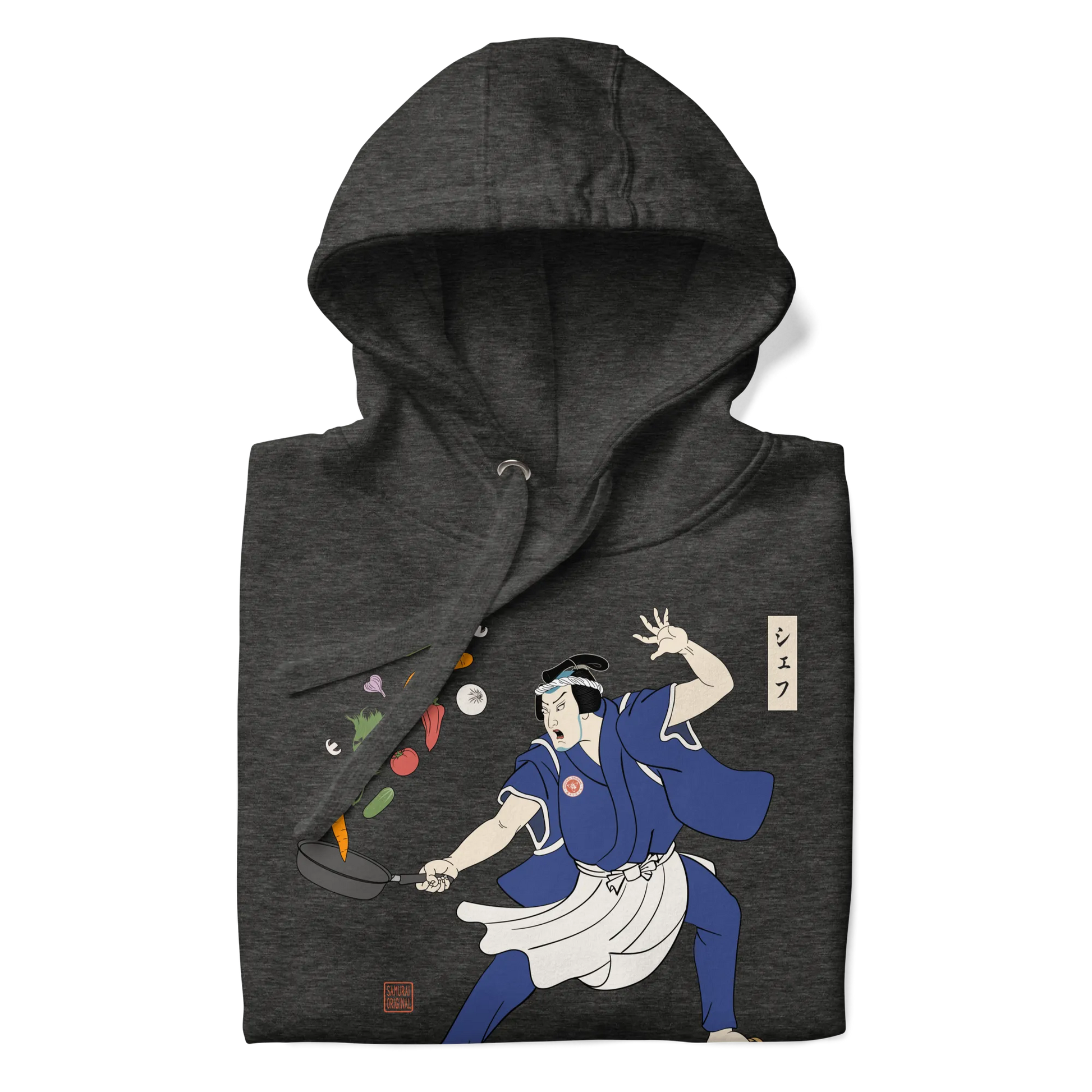 Samurai Chef Japanese Ukiyo-e Unisex Hoodie - Samurai Original