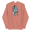 Samurai Hiking Japanese Ukiyo-e Unisex Hoodie - Dusty Rose / S