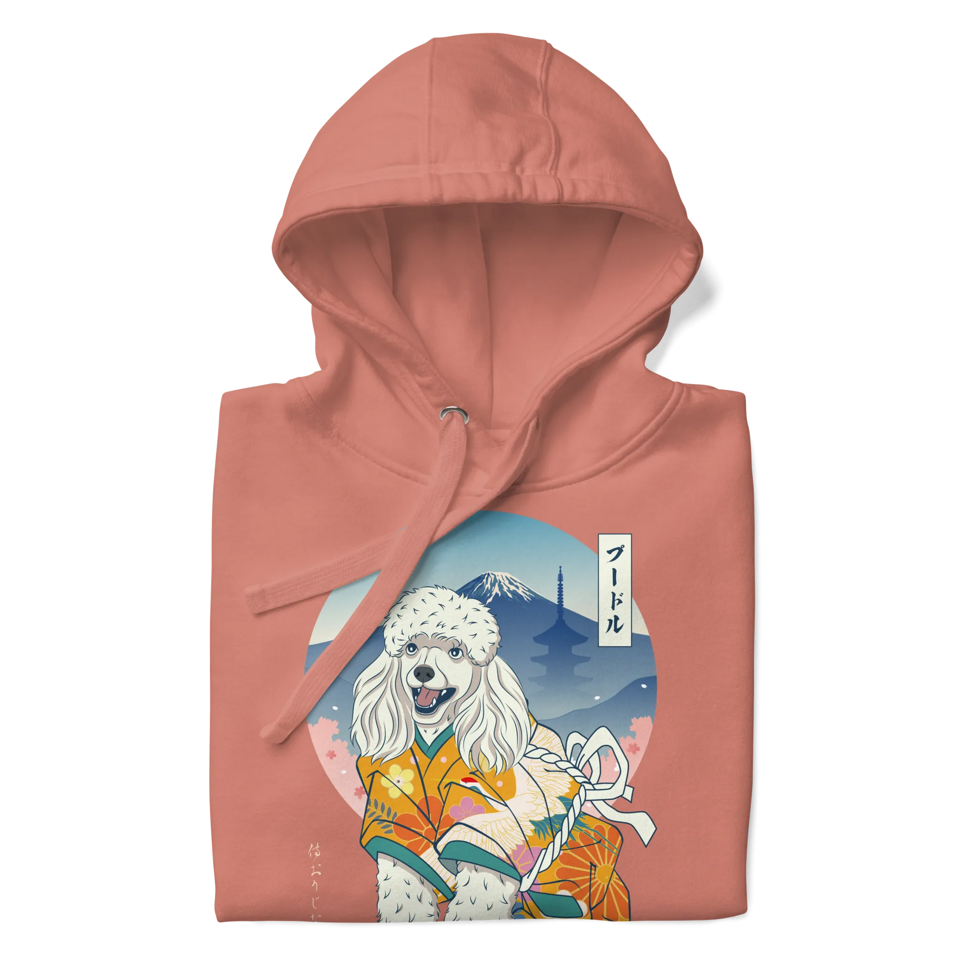 Poodle Dog Japanese Ukiyo-e Unisex Hoodie - Samurai Original