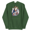 Geisha Barista Ukiyo-e Unisex Hoodie - Forest Green / S