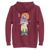 Halloween Samurai Skeleton Japanese Ukiyo-e Unisex Hoodie - Maroon / S