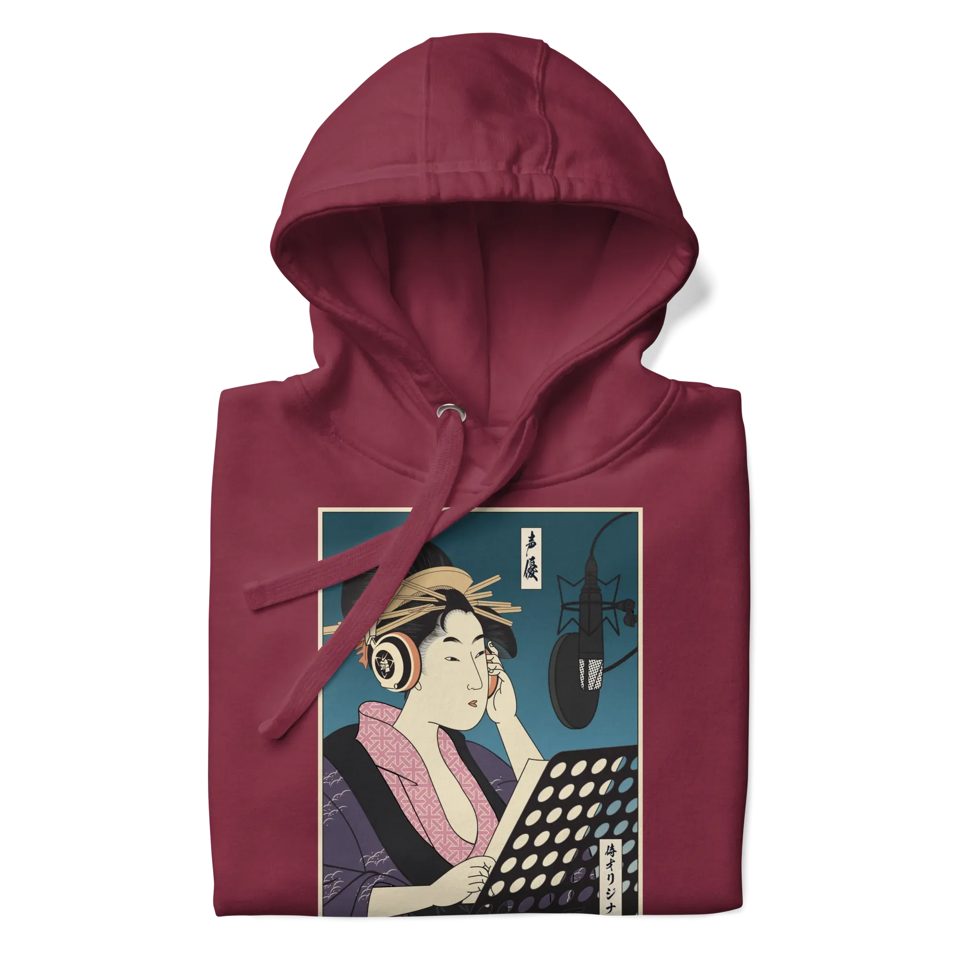 Geisha Voice Actor Japanese Ukiyo-e Unisex Hoodie -