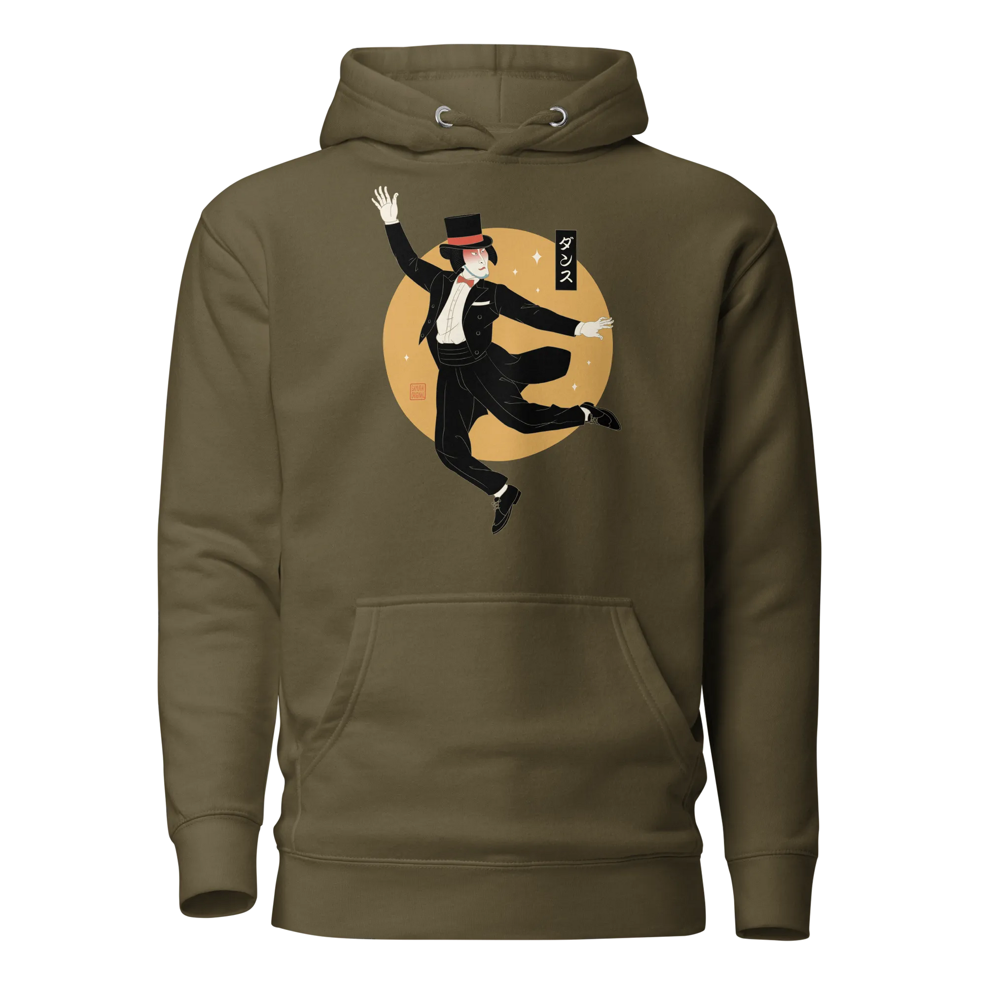 Samurai Dancing ukiyo-e Japanese Unisex Hoodie - Samurai Original