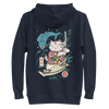 Samurai Cat Love Fish 2 Ukiyo-e Funny Unisex Hoodie