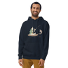 Cat Fishing Funny Japanese Ukiyo-e Unisex Hoodie -