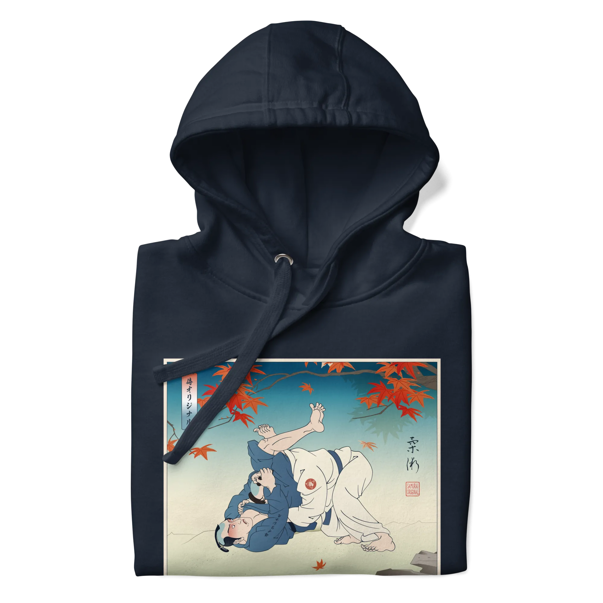 Jiu Jitsu Brazilian Martial Japanese Ukiyo-e Unisex Hoodie 5 -