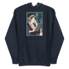 Geisha Voice Actor Japanese Ukiyo-e Unisex Hoodie - Navy Blazer / S