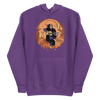 Halloween Skeleton Play Guitar Japanese Ukiyo-e Unisex Hoodie - Purple / S