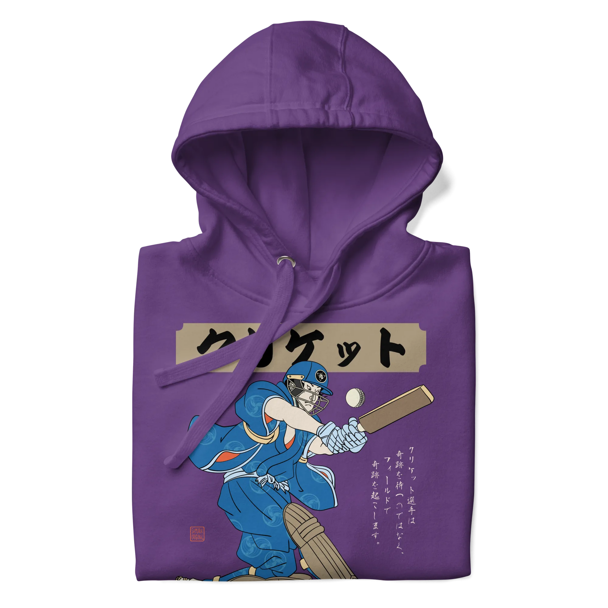 Samurai Cricket Japanese Ukiyo-e Unisex Hoodie - Samurai Original