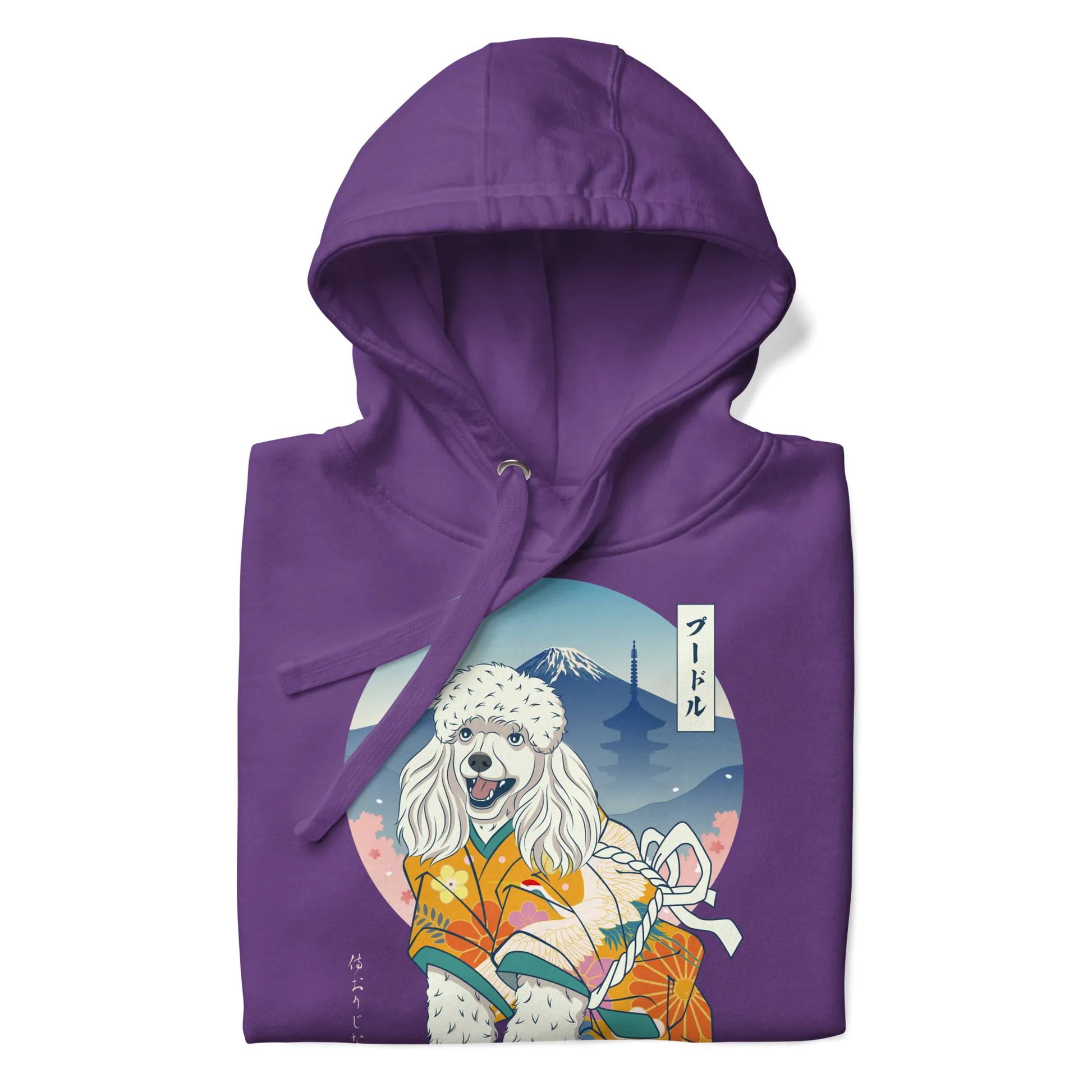 Poodle Dog Japanese Ukiyo-e Unisex Hoodie - Samurai Original