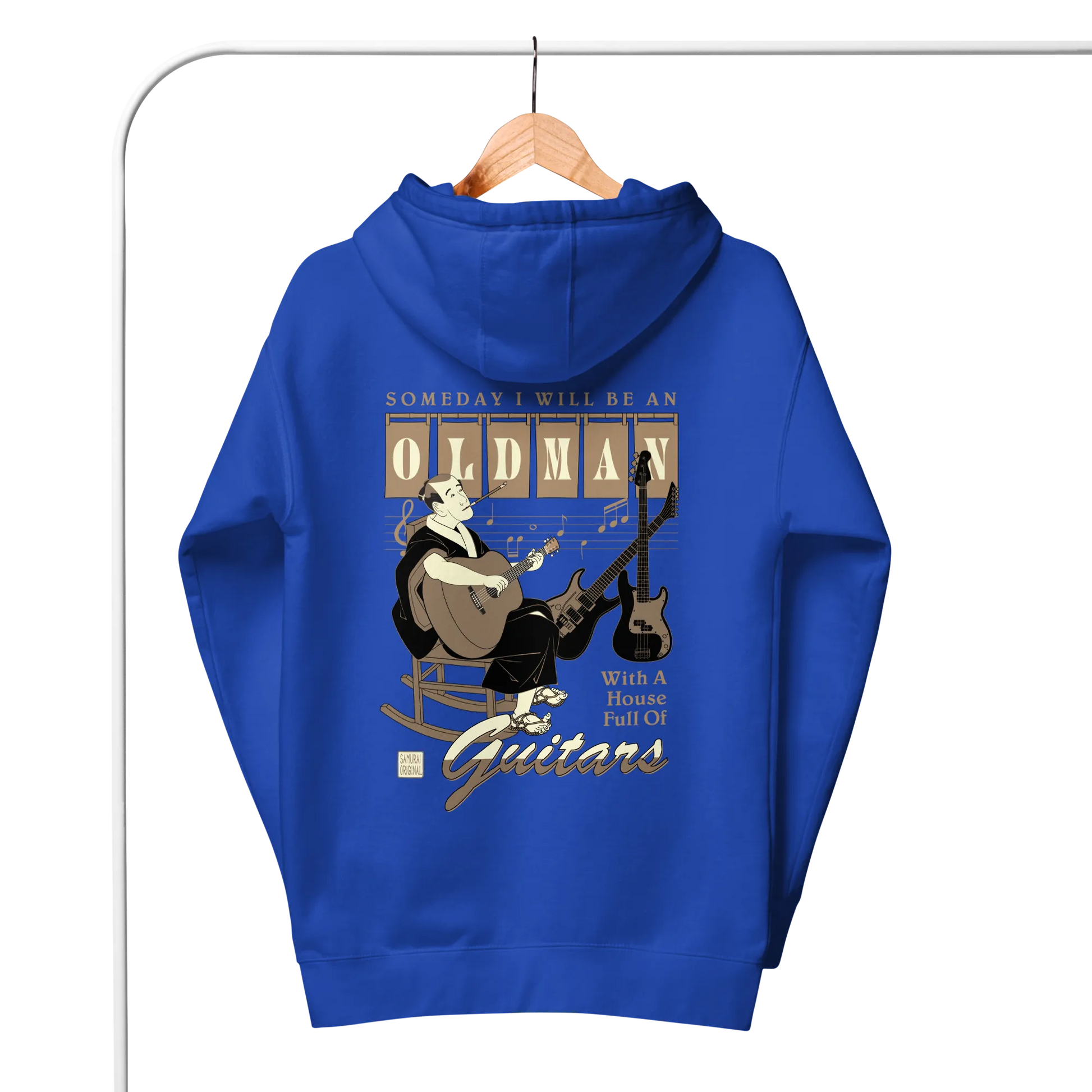 Samurai Guitar Quotes Japanese Ukiyo-e Unisex Hoodie -