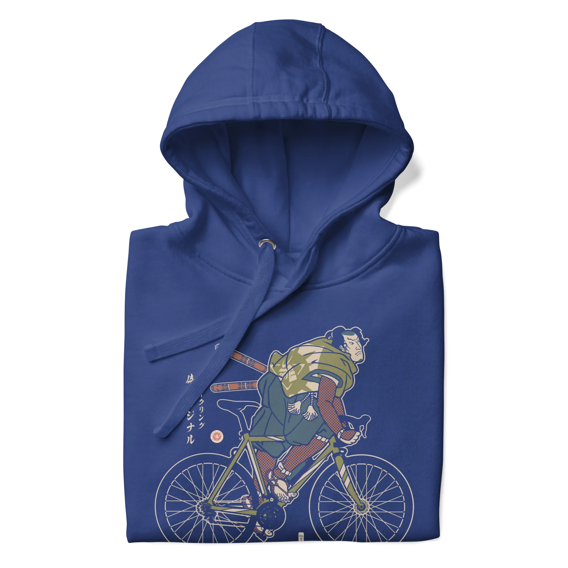 Samurai Bicycle Race Sport Ukiyo-e Unisex Hoodie -