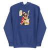 Dachshund Play Guitar Christmas Japanese Ukiyo-e Unisex Hoodie - Team Royal / S