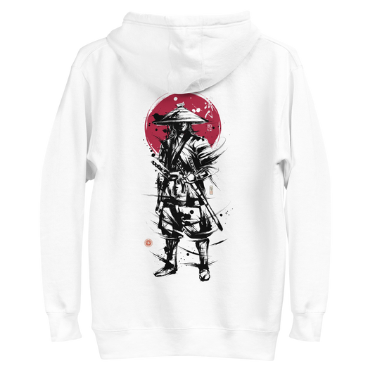 Samurai Ronin Sumi-e Japanese Ink Painting Unisex Hoodie