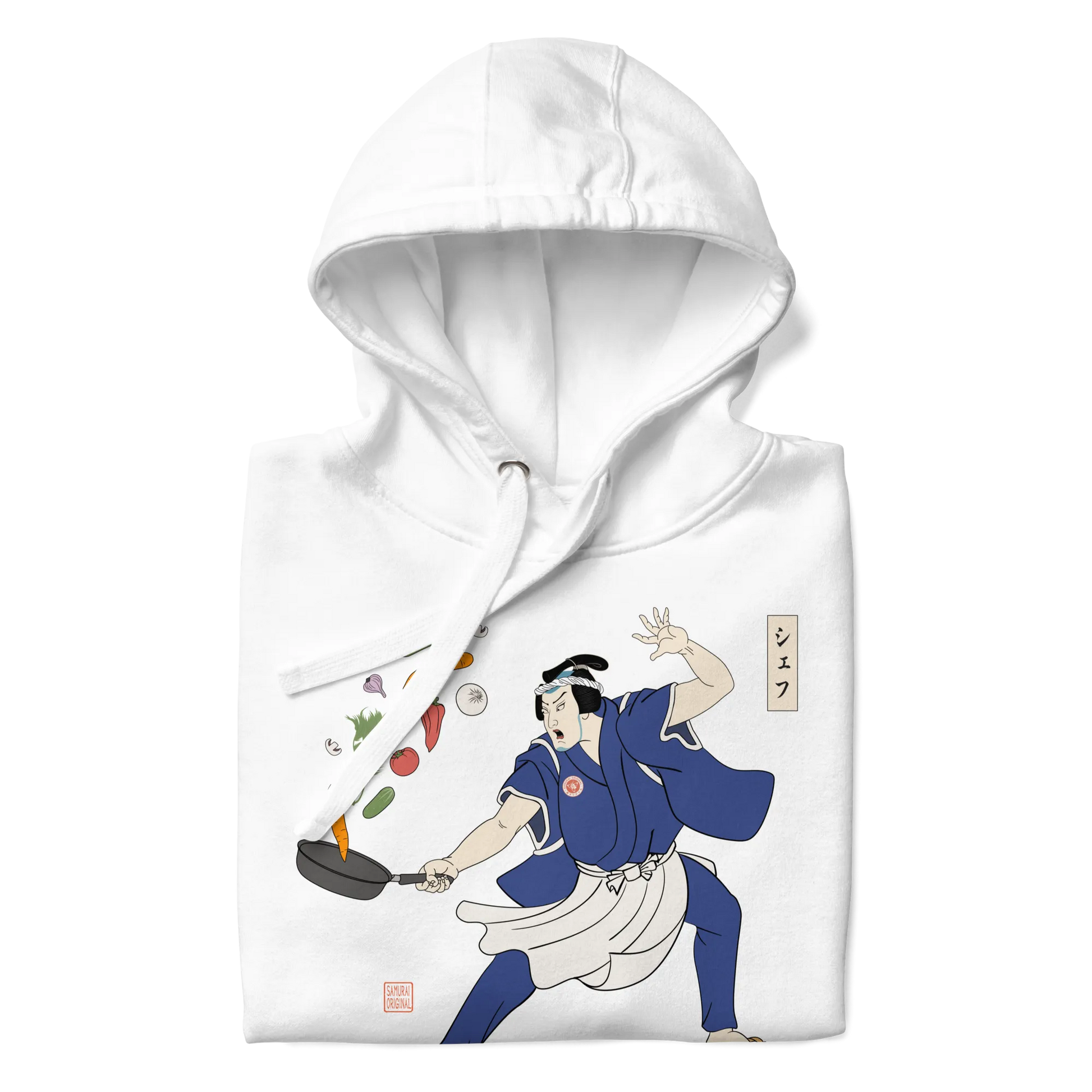 Samurai Chef Japanese Ukiyo-e Unisex Hoodie - Samurai Original